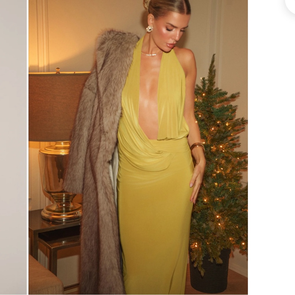 JLUXLABEL Moss Dawn Draped Maxi Dress - Small - NWT - Picture 3 of 5